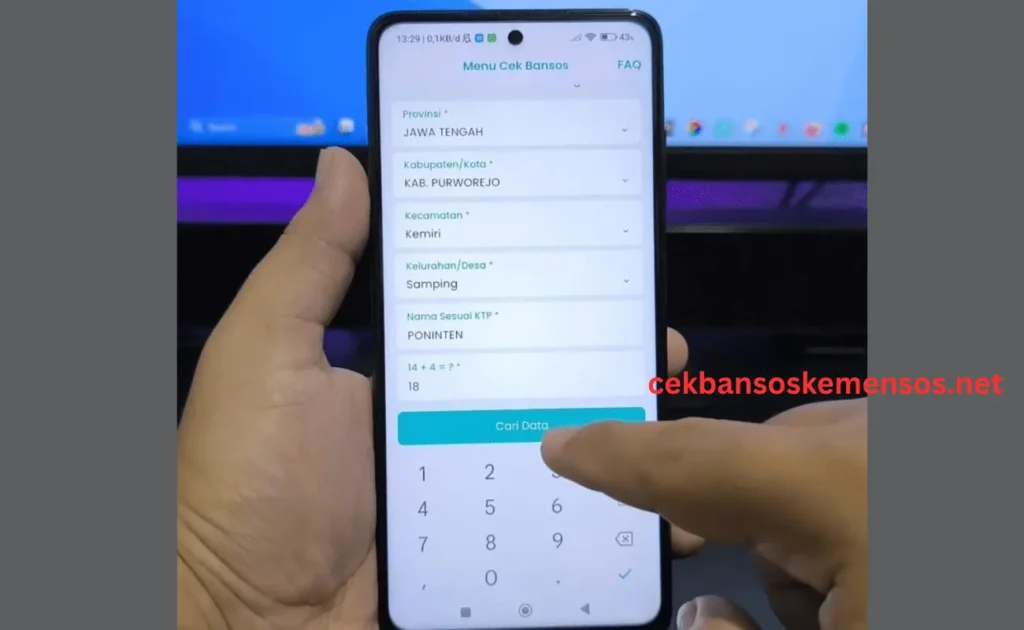 Buka Menu Pemeriksaan Bantuan Sosial